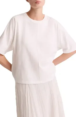 Vince Vince Dolman Sleeve Cotton T-Shirt in Optic White — Women Winter white Tops