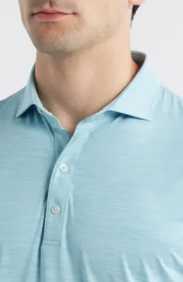 johnnie-O johnnie-O Huron PREP-FORMANCE Polo in Haze — Men Summer silver Tops