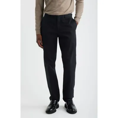 Theory Theory Zaine Slim Chino in Moonsoft Cotton Blend Trousers in Black — Men Winter black Pants