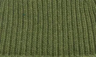 Bode Bode Moritz Virgin Wool Pompom Beanie in Green Multi — Men Autumn green Accessories
