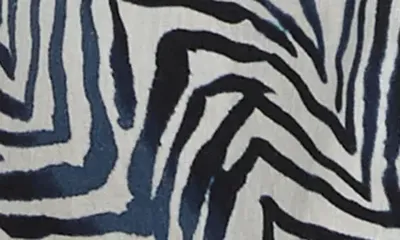 NIC+ZOE NIC+ZOE Inked Lines Button-Up Shirt in Indigo Multi — Women Summer white Tops
