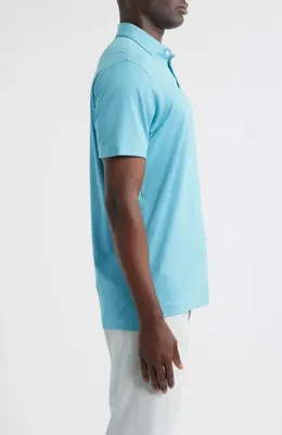 johnnie-O johnnie-O Birdie Classic Fit Performance Polo in Haze — Men Summer silver Tops