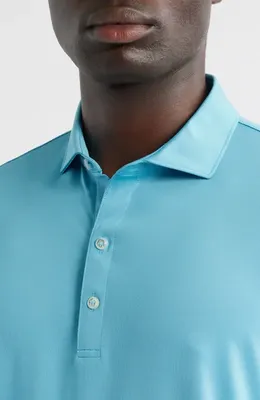 johnnie-O johnnie-O Birdie Classic Fit Performance Polo in Haze — Men Summer silver Tops