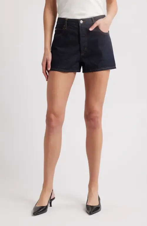FRAME FRAME The Hang Denim Shorts in Rinse — Women Winter navy Shorts