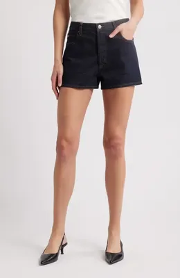 FRAME FRAME The Hang Denim Shorts in Rinse — Women Winter navy Shorts