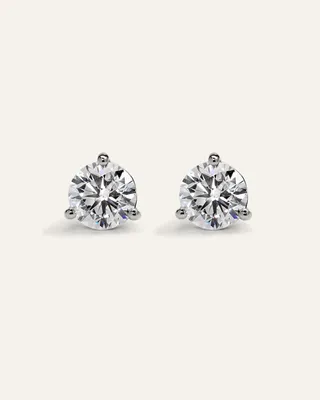 Quince Quince Women's 14K Gold Lab Grown Diamond Martini Studs 5ctw in White Gold — Women Summer white Accessories