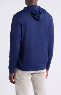 johnnie-O johnnie-O Motion Performance Hoodie in Navy — Men Winter navy Tops