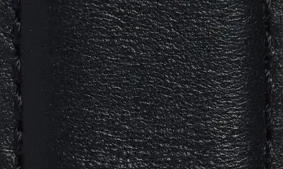 Vince Vince Topstitch Leather Belt in Black — Men Winter black Accessories