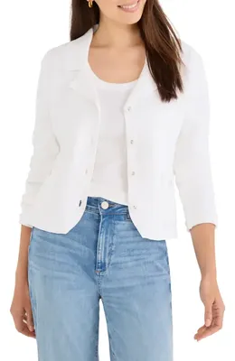NIC+ZOE NIC+ZOE Milano Knit Jacket in Paper White — Women Winter white Outerwear