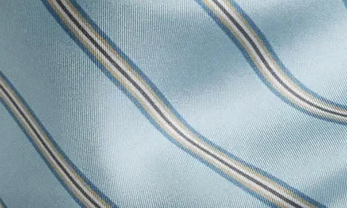 Vince Vince Stripe Silk Twill Scarf in Del Mar — Women Summer grey Accessories