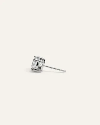 Quince Quince | Women's 14K Gold Lab Grown Diamond Four-Prong Solitaire Studs 2.5ctw in White Gold — Women Winter white Accessories