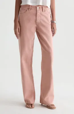 AG AG Billie High Waist Straight Leg Jeans in Sulfur Sparkling Rose — Women Spring pink Jeans & Denim