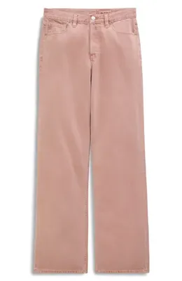 AG AG Billie High Waist Straight Leg Jeans in Sulfur Sparkling Rose — Women Spring pink Pants