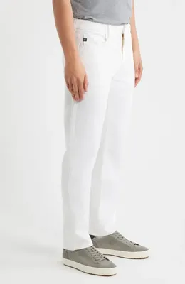 AG AG Everett Slim Straight Leg Jeans in Pristine — Men Winter white Pants