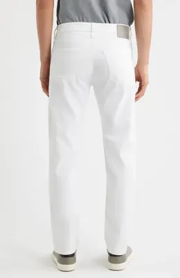 AG AG Everett Slim Straight Leg Jeans in Pristine — Men Winter white Pants