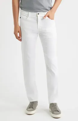 AG AG Everett Slim Straight Leg Jeans in Pristine — Men Winter white Pants