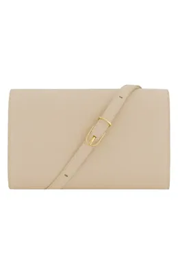 Vince Vince Leather Crossbody Wallet in Marzipan — Women Autumn beige Accessories