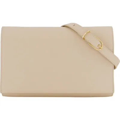 Vince Vince Leather Crossbody Wallet in Marzipan — Women Autumn beige Accessories