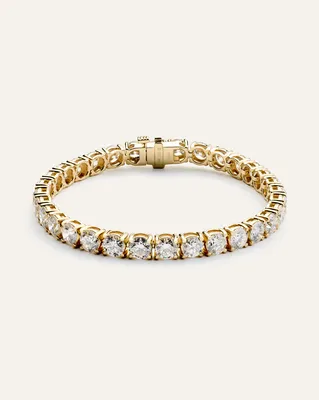 Quince Quince Women's 14K Gold Lab Grown Diamond Tennis Bracelet 15ctw in Yellow Gold — Women Spring yellow Accessories