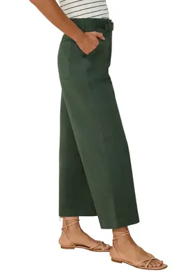 NIC+ZOE NIC+ZOE Highland Soft Stretch Wide Leg Pants in Palm — Women Autumn Pants