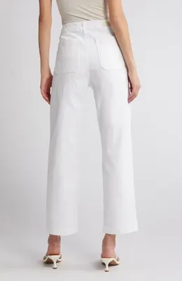AG AG Analeigh High Waist Jeans in Cloud White — Women Winter white Pants