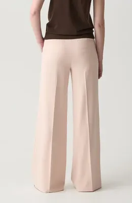 Theory Theory Fluid Flare Leg Pants in Sheer Pink — Women Spring ivory Trousers & Chinos