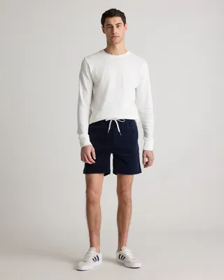 Quince Quince | Men's Organic Stretch Corduroy Shorts 6" in Deep Navy — Men Winter navy Shorts