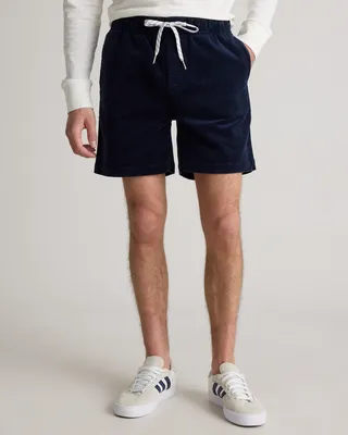 Quince Quince | Men's Organic Stretch Corduroy Shorts 6" in Deep Navy — Men Winter navy Shorts