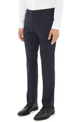 Theory Theory Mayer New Tailor 2 Wool Dress Pants in Navy — Men Winter navy Pants
