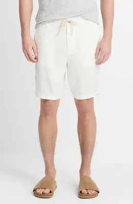 Vince Vince Lightweight Hemp Shorts in Bone — Men Winter white Shorts