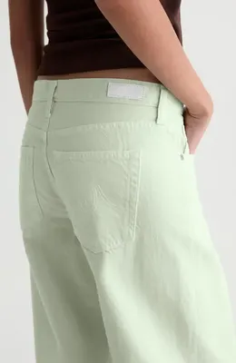 AG AG Adria Low Rise Wide Leg Jeans in Summer Vine — Women Spring ivory Jeans & Denim