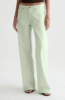 AG AG Adria Low Rise Wide Leg Jeans in Summer Vine — Women Spring ivory Pants