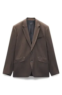 rag & bone rag & bone Butler Wool Blend Ripstop Suit Jacket in Stonewall — Men Autumn grey Outerwear