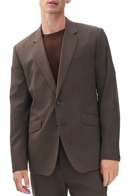 rag & bone rag & bone Butler Wool Blend Ripstop Suit Jacket in Stonewall — Men Autumn grey Outerwear