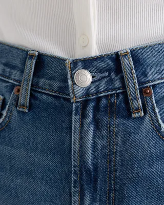 Quince Quince | Women's Bella Rigid Straight Jeans in Horizon Blue — Women Winter navy Jeans & Denim
