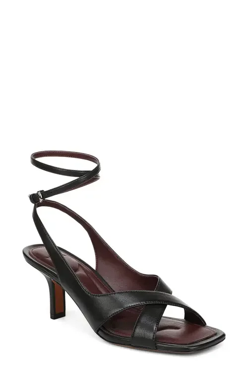 Vince Vince Lola Leather Sandal in Black — Women Winter black Shoes