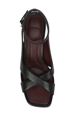 Vince Vince Lola Leather Sandal in Black — Women Winter black Shoes