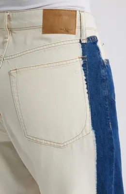 rag & bone rag & bone Featherweight Logan Wide Leg Jeans in Dark Bleach — Women Winter white Pants