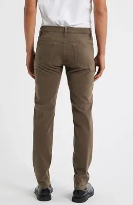 FRAME FRAME L'Homme Slim Fit Five-Pocket Twill Pants in Old Sage — Men Autumn grey Pants