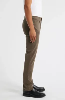 FRAME FRAME L'Homme Slim Fit Five-Pocket Twill Pants in Old Sage — Men Autumn grey Pants