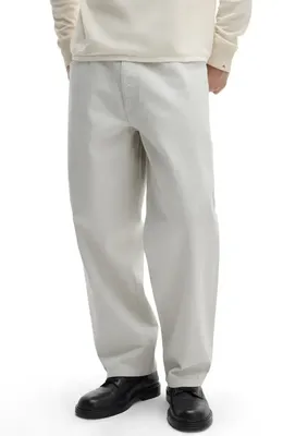 rag & bone rag & bone rbBAGGY Selvedge Relaxed Fit Jeans in Walker — Men Winter white Pants