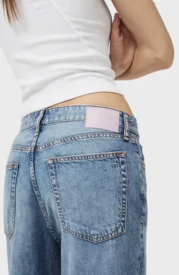 rag & bone rag & bone Featherweight Logan Wide Leg Jeans in Audrey — Women Summer grey Pants