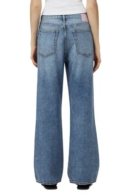 rag & bone rag & bone Featherweight Logan Wide Leg Jeans in Audrey — Women Summer grey Pants