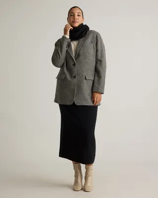 Quince Quince | Women's Mongolian Cashmere Snood in Black — Women Winter black Hats & Headwear