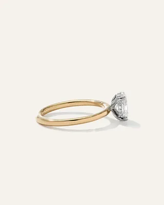 Quince Quince Women's Lab Grown Diamond Oval Petite Hidden Halo Engagement Ring 1ct in Yellow Gold — Women Spring yellow Accessories