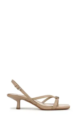 Vince Vince Tali Slingback Kitten Heel Sandal in Warm Almond — Women Autumn camel Shoes