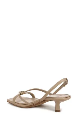 Vince Vince Tali Slingback Kitten Heel Sandal in Warm Almond — Women Autumn camel Shoes