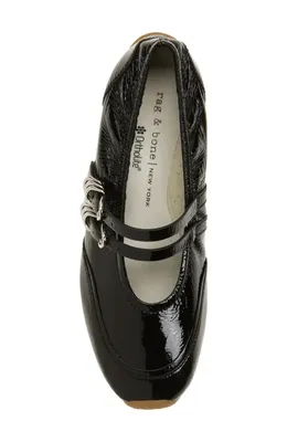 rag & bone rag & bone Emilee Mary Jane Runner in Black — Women Winter black Shoes
