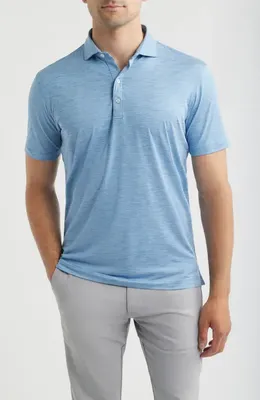 johnnie-O johnnie-O Huron PREP-FORMANCE Polo in Sailor — Men Summer silver Tops