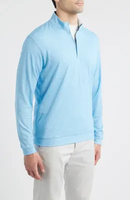 johnnie-O johnnie-O Pircio Performance Quarter Zip Pullover in Macaw — Men Summer silver Tops